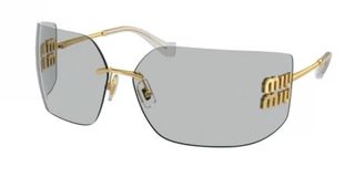 Occhiali da sole Miu Miu dorati e grigi