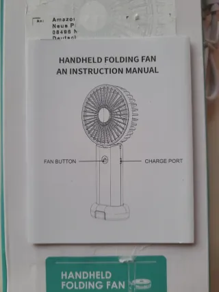 Ventilador Timiyou Plegable Portátil Rosa