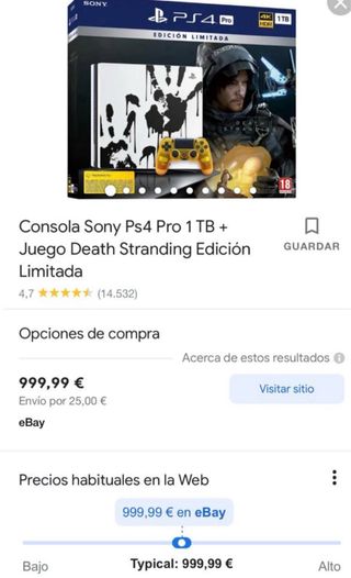 PS4 Pro Death Stranding Edición Limitada NUEVA