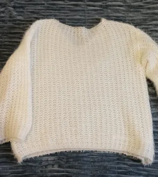 Jersey mujer blanco suavecito talla única