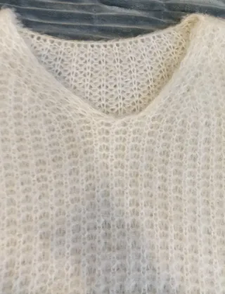 Jersey mujer blanco suavecito talla única