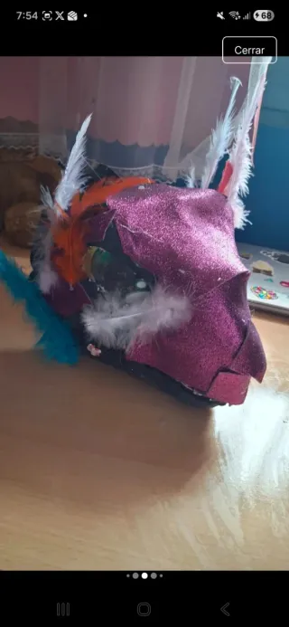 Máscara de dinosaurio Mattel