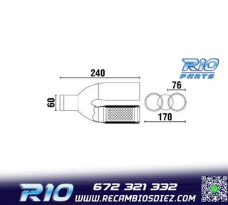 COLA ESCAPE DOBLE REDONDA