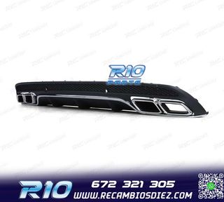 DIFUSOR MERCEDES CLASE C W205 AMG LOOK C63 SEDAN 14-17 + COL