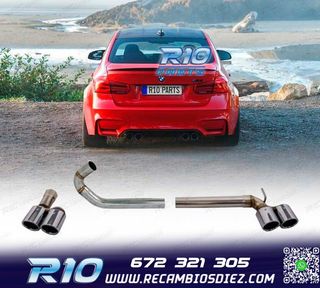 KIT ESCAPE BMW F30 F31 LOOK M3 COLAS DOBLES AMBOS LADOS