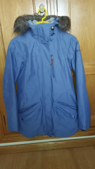 Abrigo Columbia impermeable azul
