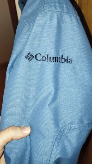 Abrigo Columbia impermeable azul