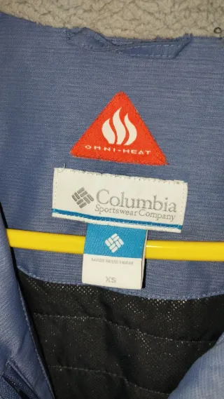 Abrigo Columbia impermeable azul