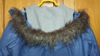 Abrigo Columbia impermeable azul