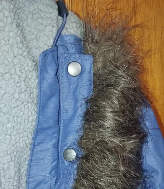 Abrigo Columbia impermeable azul