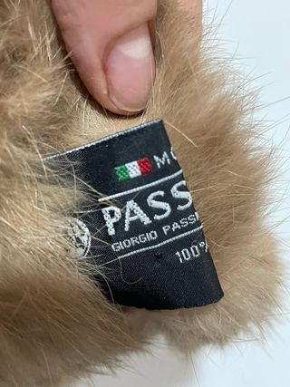 Bufanda pelo conejo marrón