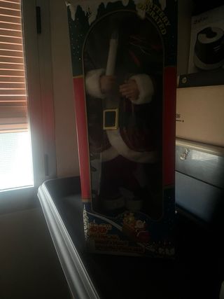 Papá Noel con vela grande 0'50cm alto