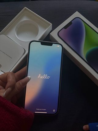 iPhone 14 Plus Viola/Argento