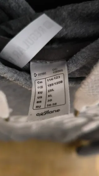 Sudadera con capucha gris Domyos Training