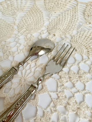 Coppia Posate Argento 800