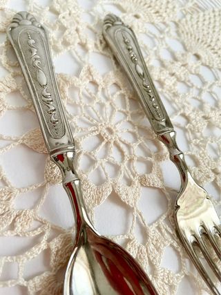 Coppia Posate Argento 800