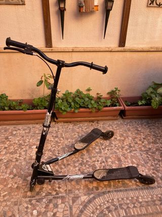 Patinete Speeder 3 ruedas plegable negro