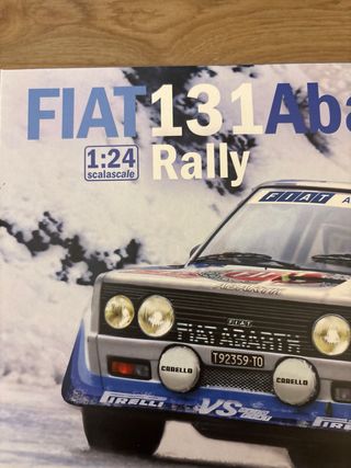 Italeri Fiat 131 Abarth Rally 1:24 kit montaggio