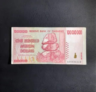 🇿🇼 Billete 100 Millones Zimbabue