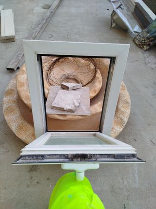 Ventana batiente aluminio 51x67cm ancho/altura