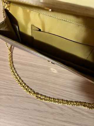 Pochette oro da teatro con tracolla