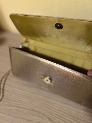 Pochette oro da teatro con tracolla
