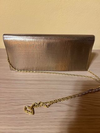 Pochette oro da teatro con tracolla