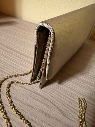 Pochette oro da teatro con tracolla