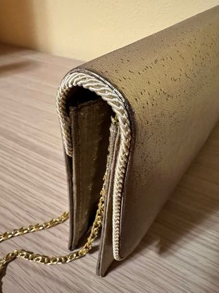 Pochette oro da teatro con tracolla
