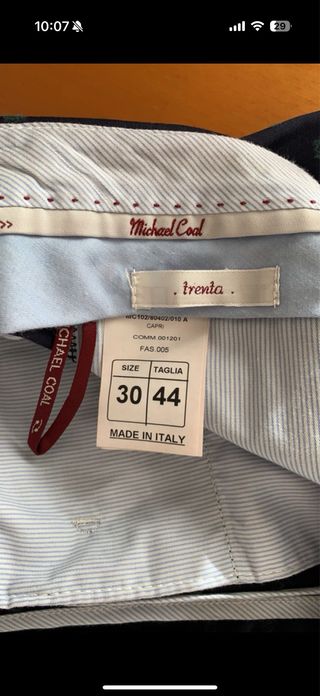 Pantaloni uomo fresco lana fantasia