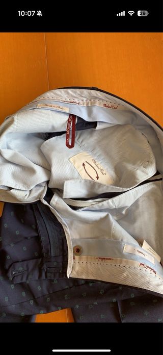 Pantaloni uomo fresco lana fantasia