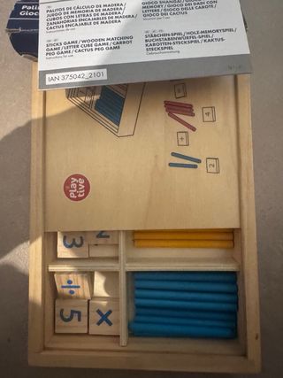 Gioco educativo in legno per matematica