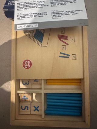 Gioco educativo in legno per matematica