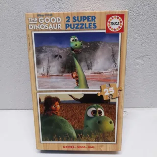 2 Puzzles Educa Madera Dinosaurios