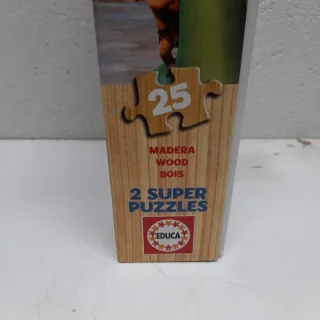 2 Puzzles Educa Madera Dinosaurios