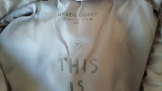 Abrigo acolchado Green Coast beige