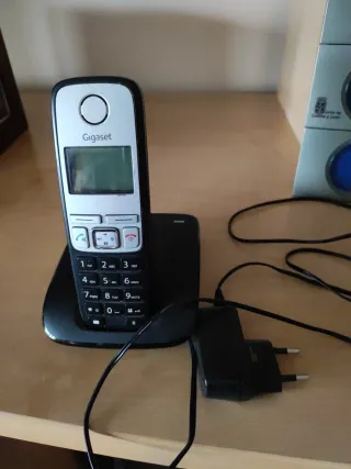 Teléfono Inalámbrico Gigaset Negro/Plateado