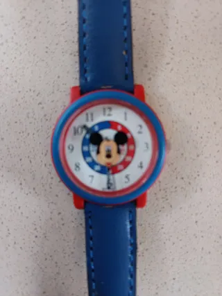 Reloj Disney Mickey Mouse Azul y Rojo