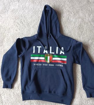 Sudadera junior Italia azul