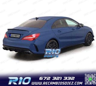 DIFUSOR MERCEDES CLA C117 16-19 LOOK AMG NEGRO BRILLO + COLA