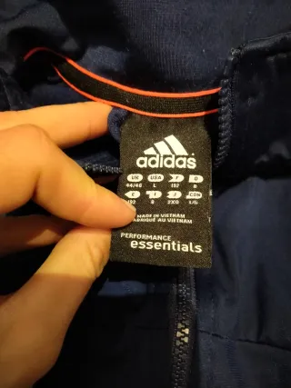 Chándal Adidas Azul Marino y Dorado