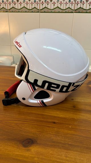 Casco da sci bianco per bambino/bambina