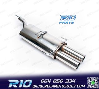 SILENCIOSO ESCAPE PARA OPEL ASTRA 1991-1998 INOX x2