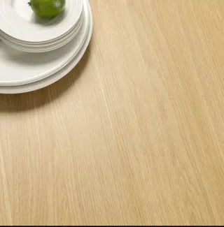 Mesa Escritorio Madera y Metal Blanca