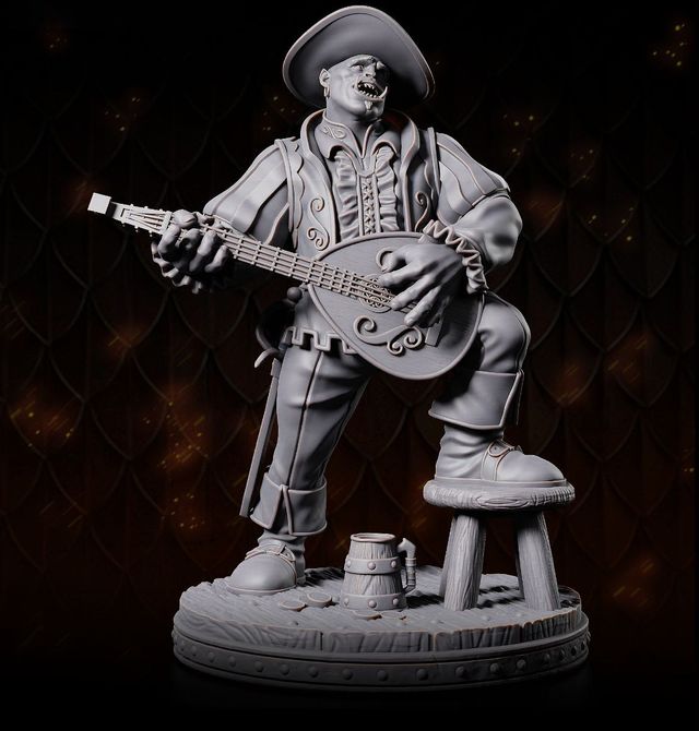 Bardo Orco Miniatura Rol D&D