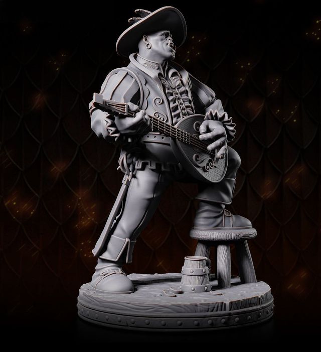 Bardo Orco Miniatura Rol D&D