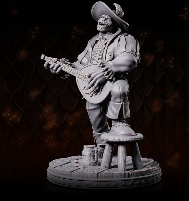 Bardo Orco Miniatura Rol D&D