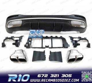 DIFUSOR MERCEDES GLE W167 20- + COLAS ESCAPE LOOK AMG GLE63