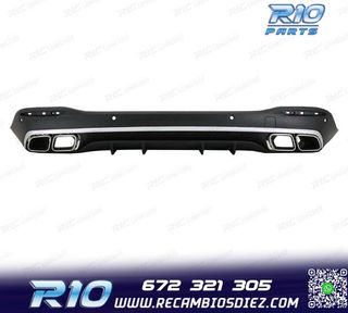 DIFUSOR MERCEDES GLE W167 20- + COLAS ESCAPE LOOK AMG GLE63