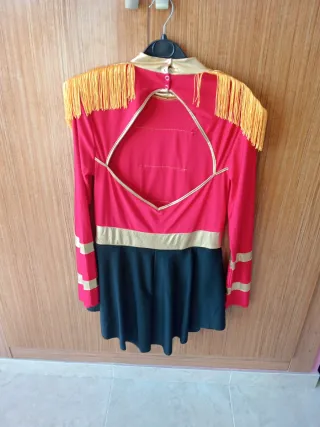 Disfraz de Circo / Militar Rojo y Negro Majorette